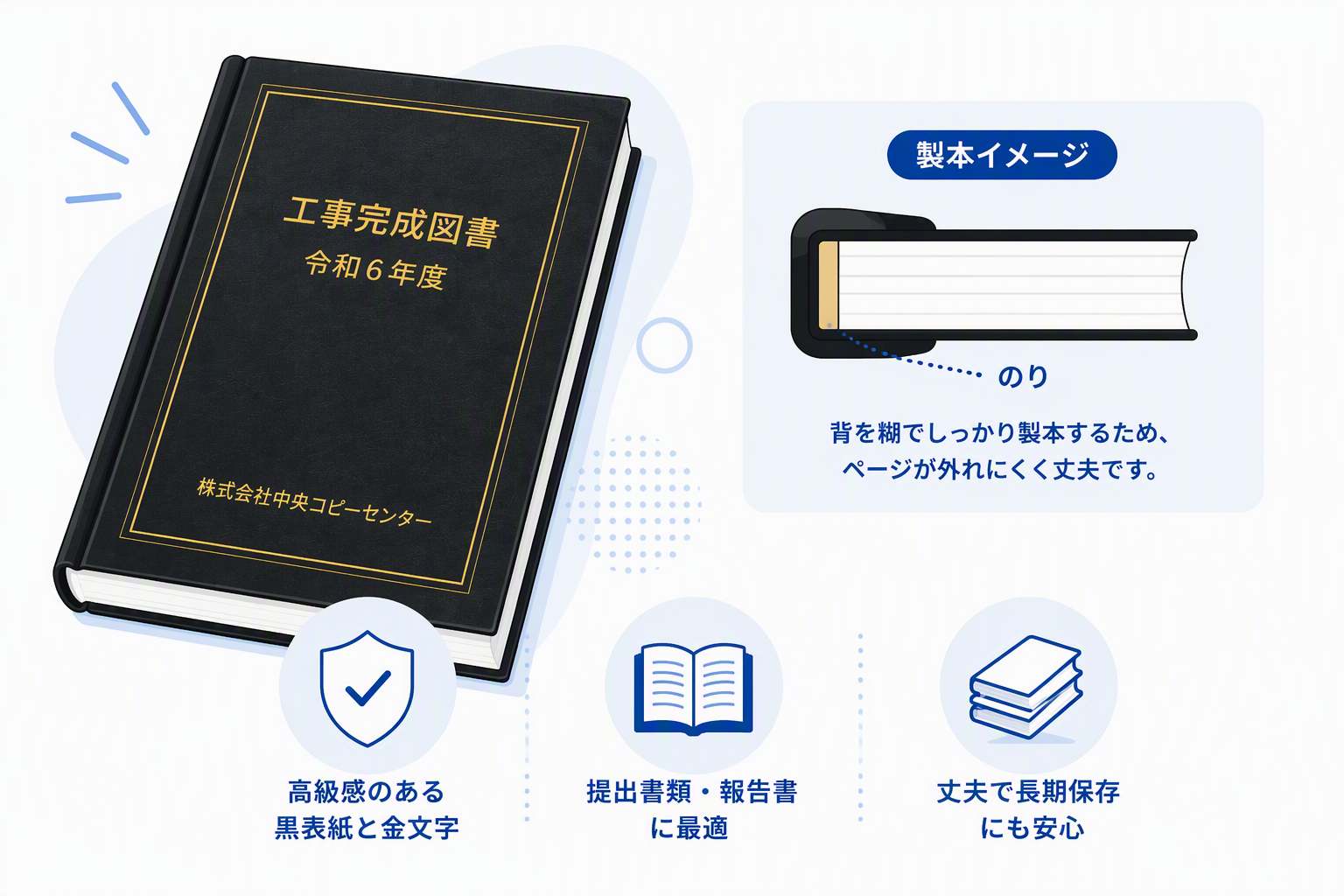 黒表紙金文字入製本